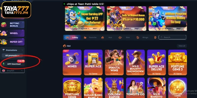 Detailed Specs for TAYA777 Download App Success