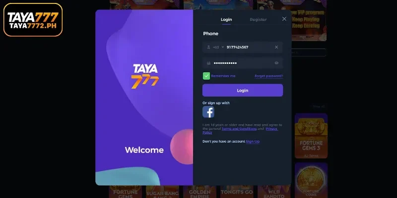 Quick Steps for Secure TAYA777 Login