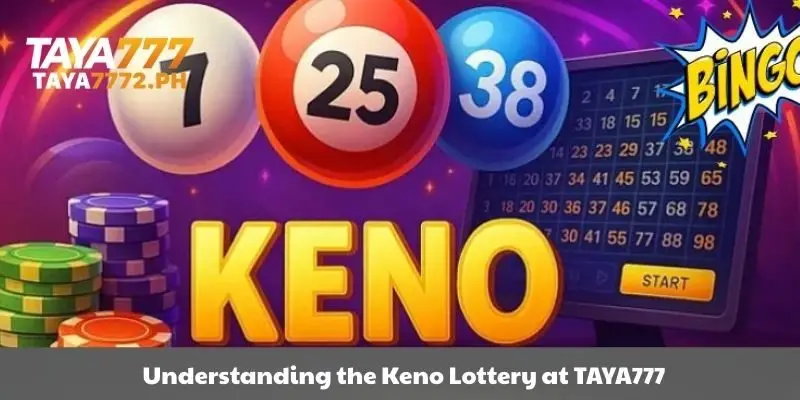 Learn how to play the Keno lottery game at TAYA777